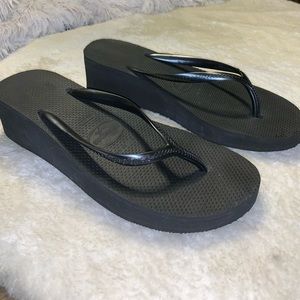 Brazilian Wedges Havaianas | flip flops | black